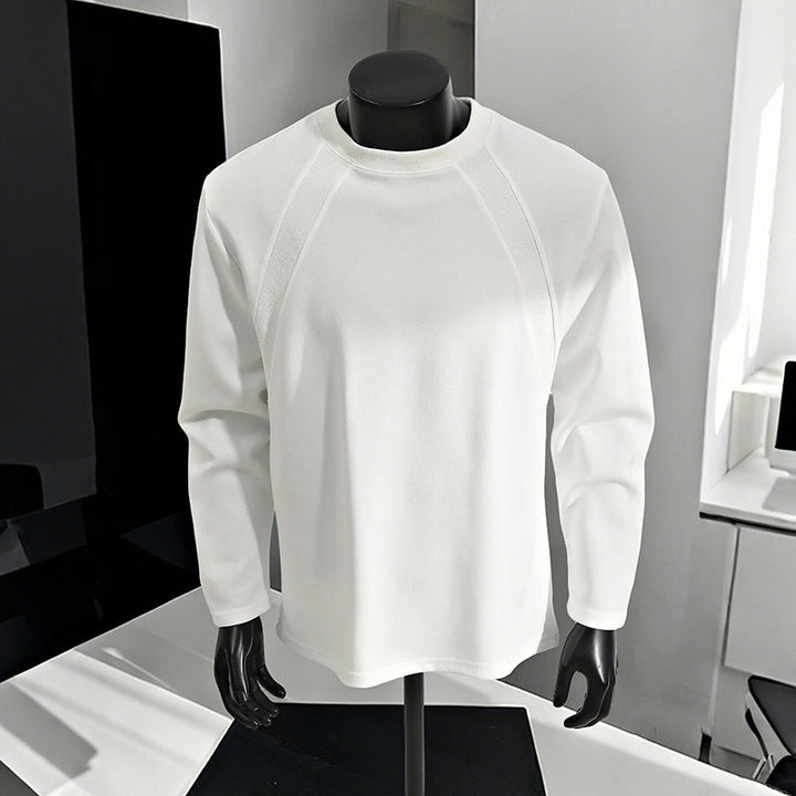 Men's Casual Raglan Sweatshirt with Crew Neck, Light Texture and Relaxed Fit Hudson & Parker