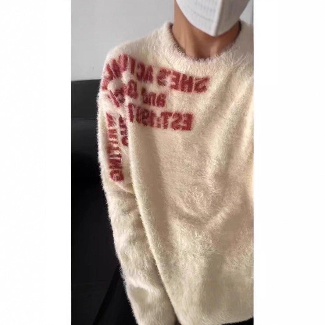 Women Casual Oversized Sweater with Graphic Print Hudson & Parker