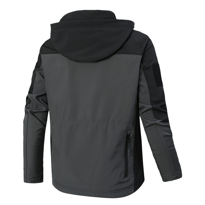 Men's windproof softshell jacket with hood and water-repellent membrane Hudson & Parker