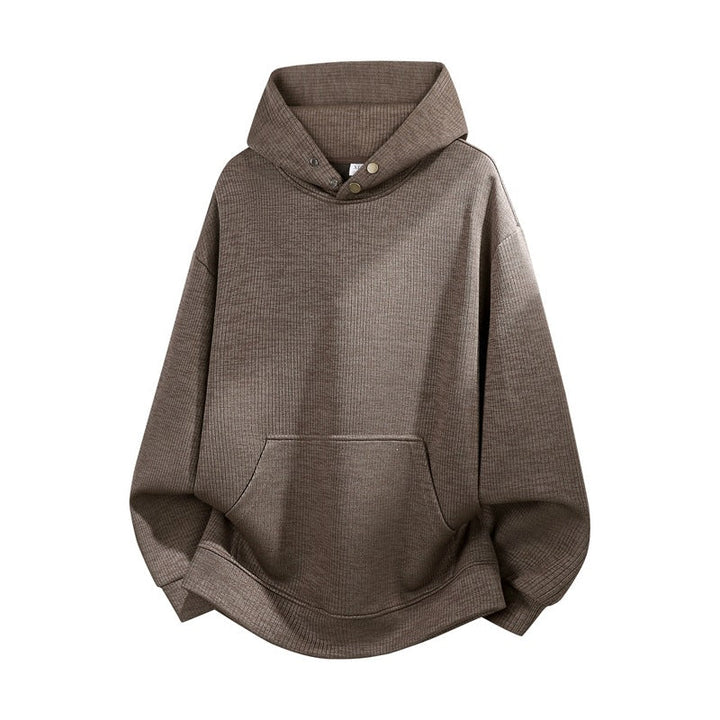 Unisex Oversize Hoodie with High Collar Trim & Kangaroo Pocket Hudson & Parker