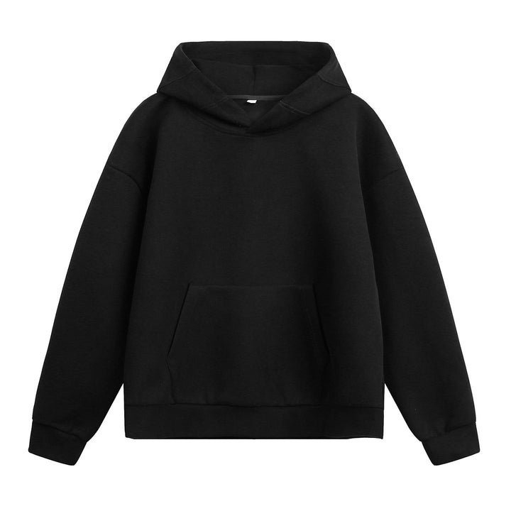 Unisex Oversized Hoodie without cord with kangaroo pocket and raglan sleeves Hudson & Parker