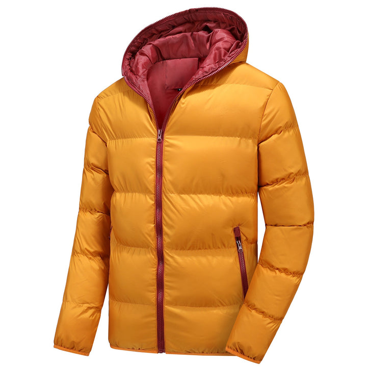 Men's Lightweight Puffer Jacket with Hood, Thermo Insulation and Windproof Outer Shell Hudson & Parker
