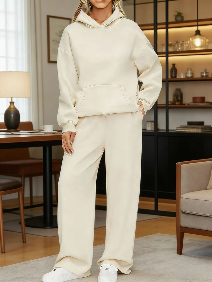 Women's cozy oversized hoodie and wide jogger pants set Hudson & Parker