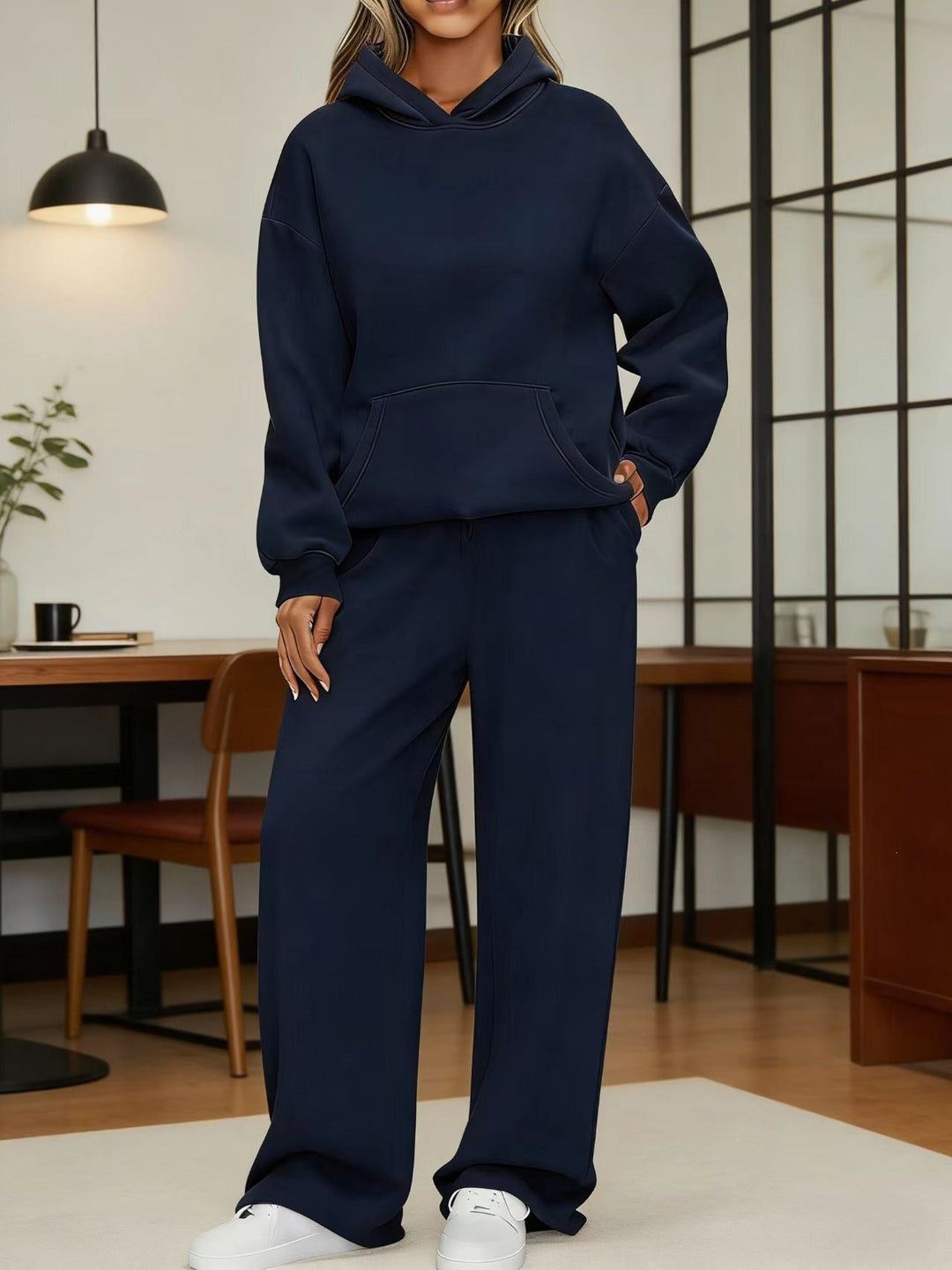 Women's cozy oversized hoodie and wide jogger pants set Hudson & Parker