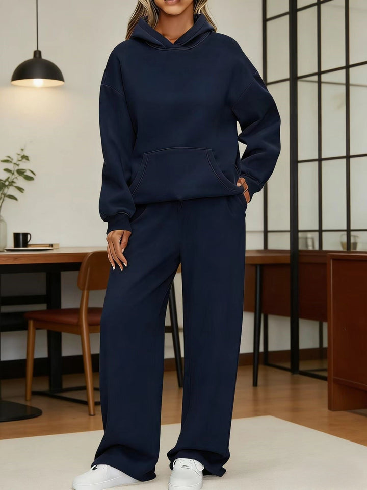 Women's cozy oversized hoodie and wide jogger pants set Hudson & Parker