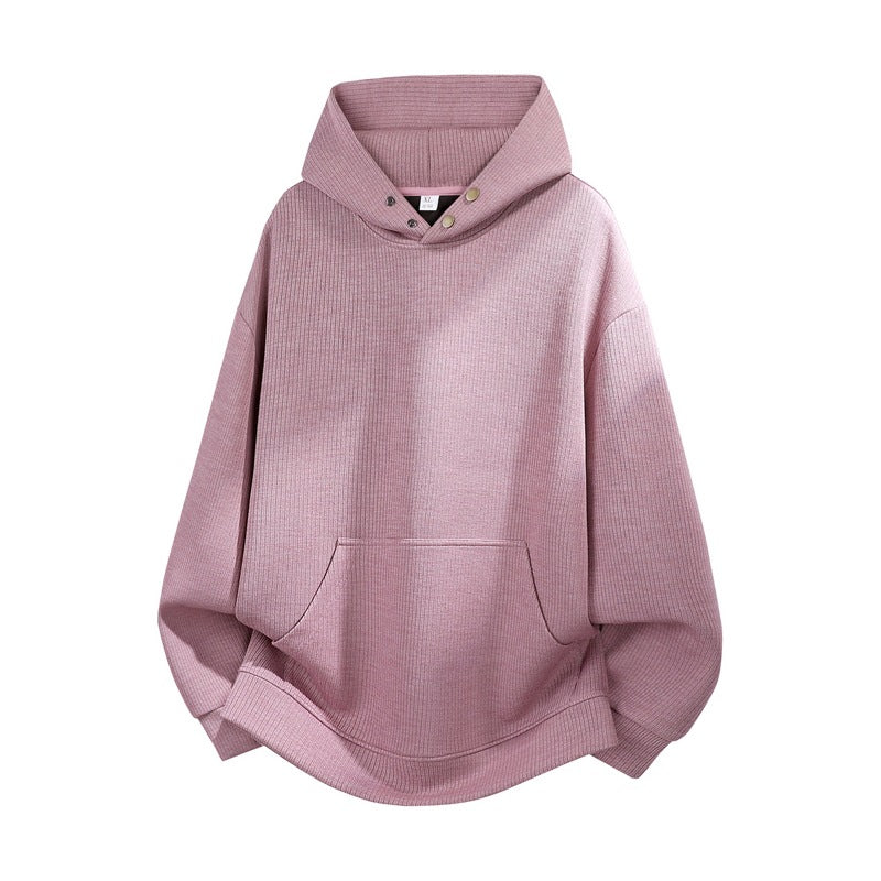 Unisex Oversize Hoodie with High Collar Trim & Kangaroo Pocket Hudson & Parker