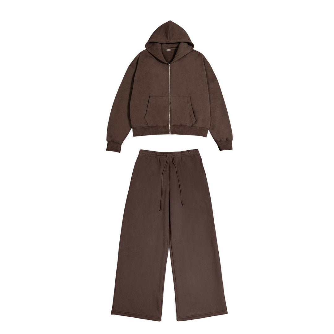Unisex Hooded Sweat Jacket with Full Zip and Kangaroo Pocket Hudson & Parker