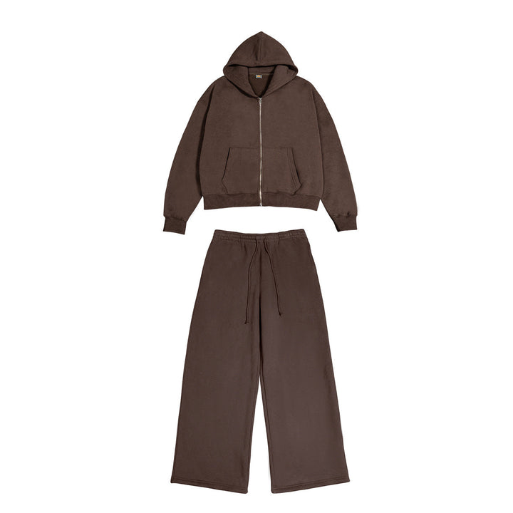 Unisex hooded sweatshirt jacket with full zipper and kangaroo pocket Hudson & Parker