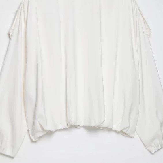 Women’s short-cut boxy blouson with high stand-up collar and dropped shoulders Hudson & Parker