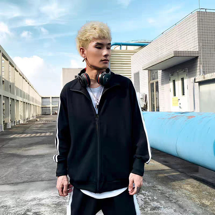 Men's Athletic Training Jacket with High Collar Hudson & Parker