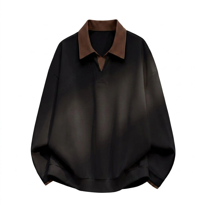 Women's Boxy Polo Sweatshirt with Contrasting Lace Collar Hudson & Parker