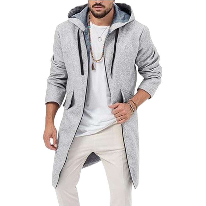 Men's Stylish Long Jacket with Hood Hudson & Parker