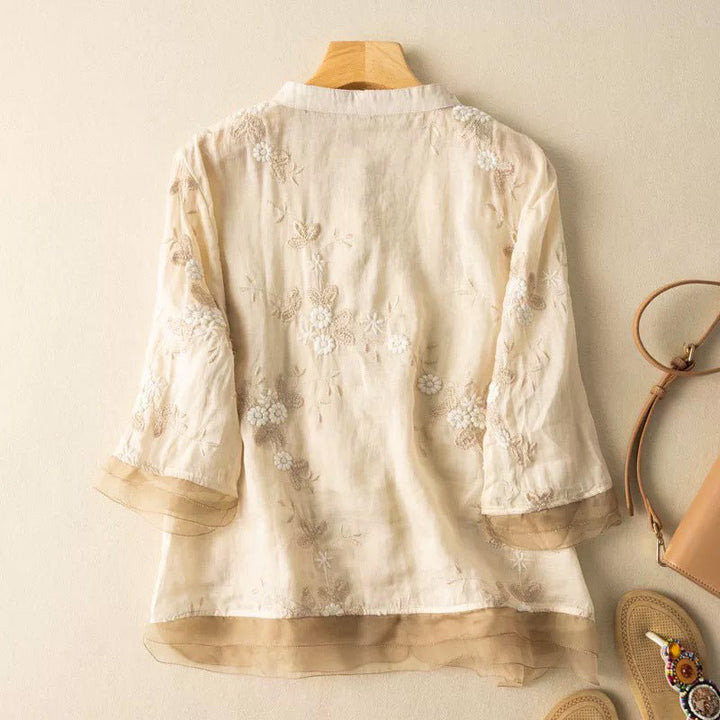 Isabella -Linen Blouse