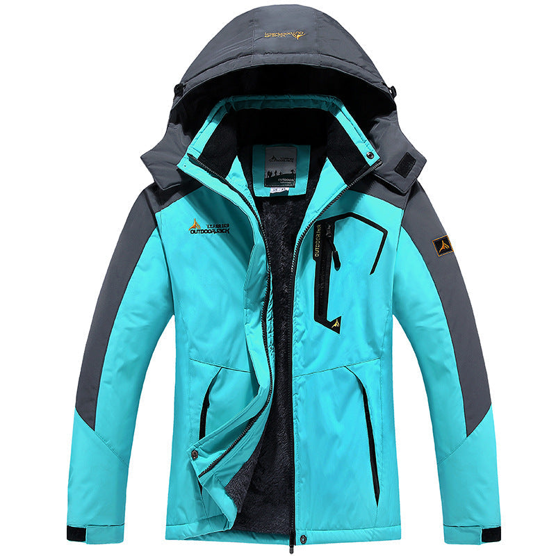 Men's Modular Thermal Outdoor Jacket with Teddy Fleece and Removable Hood Hudson & Parker