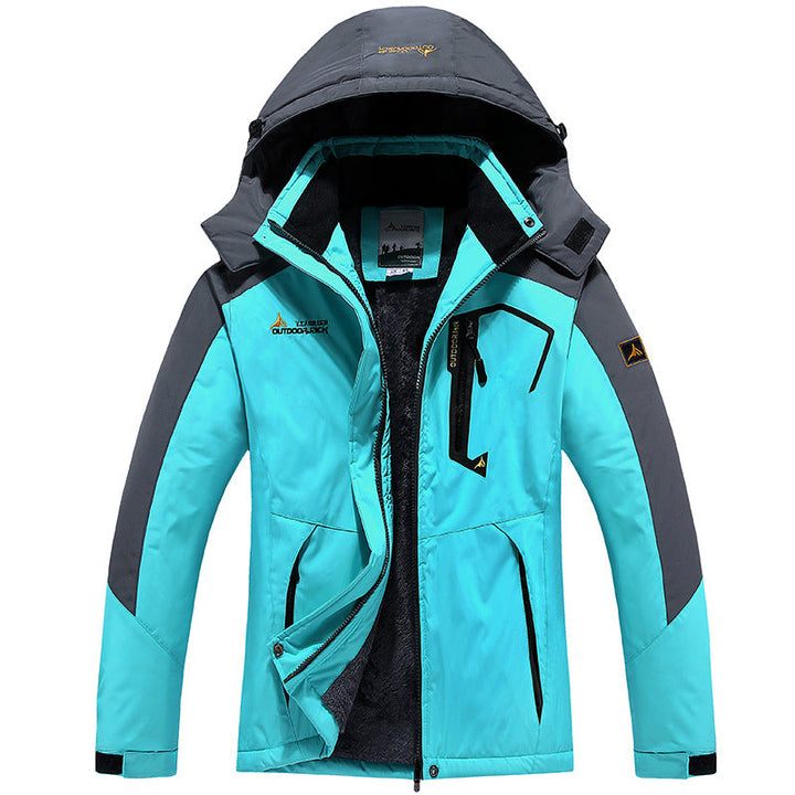 Men's Modular Thermal Outdoor Jacket with Teddy Fleece and Removable Hood Hudson & Parker