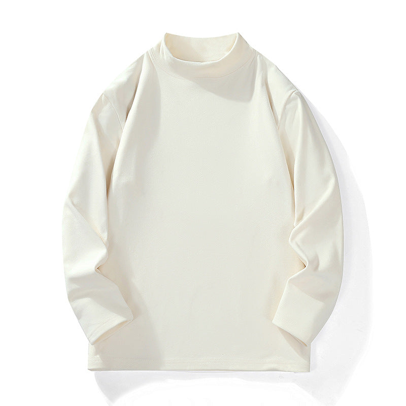Men's Casual Oversized Mockneck Long Sleeve made of Fine Knit with Extended Cut Hudson & Parker