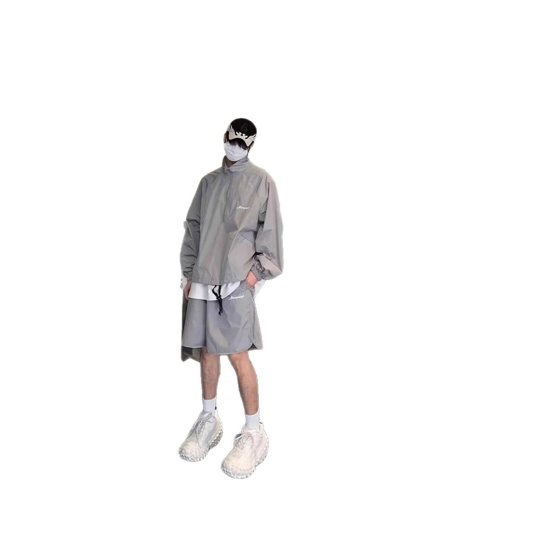 Men's Sporty Leisure Jacket with Half Zipper Hudson & Parker