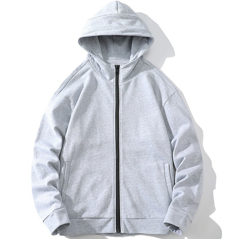 Unisex Oversize Hooded Zip Jacket made of soft fleece with a full zipper and side pockets Hudson & Parker