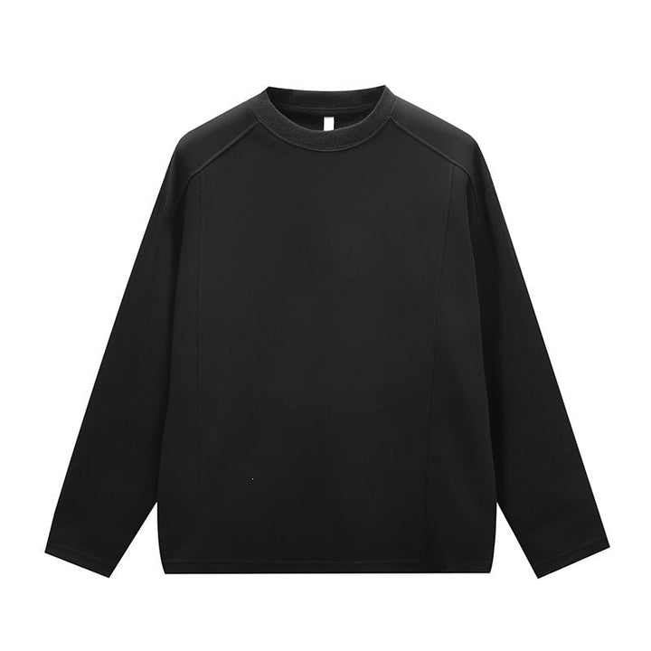 Unisex Oversize Round Neck Sweatshirt with Raglan Seams and Fine Texture Hudson & Parker