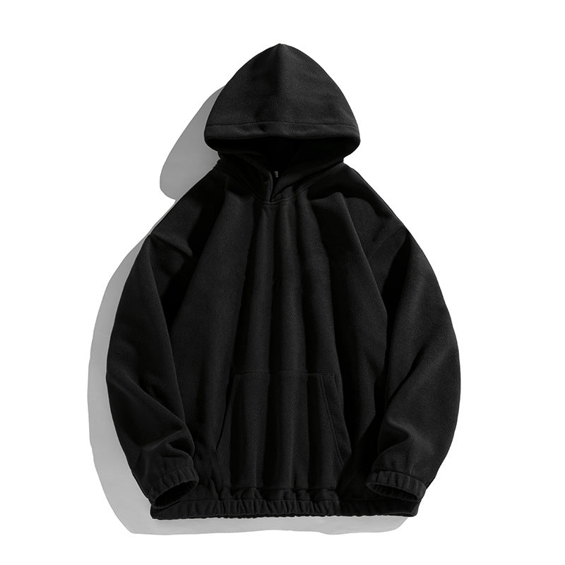 Unisex Oversize Fleece Hoodie with elastic hem and applied kangaroo pocket Hudson & Parker