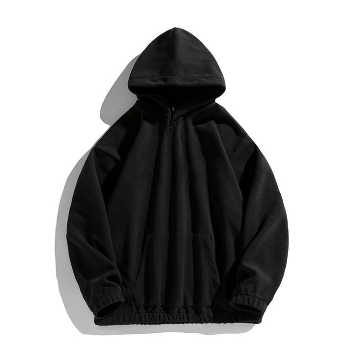 Unisex Oversize Fleece Hoodie with elastic hem and applied kangaroo pocket Hudson & Parker