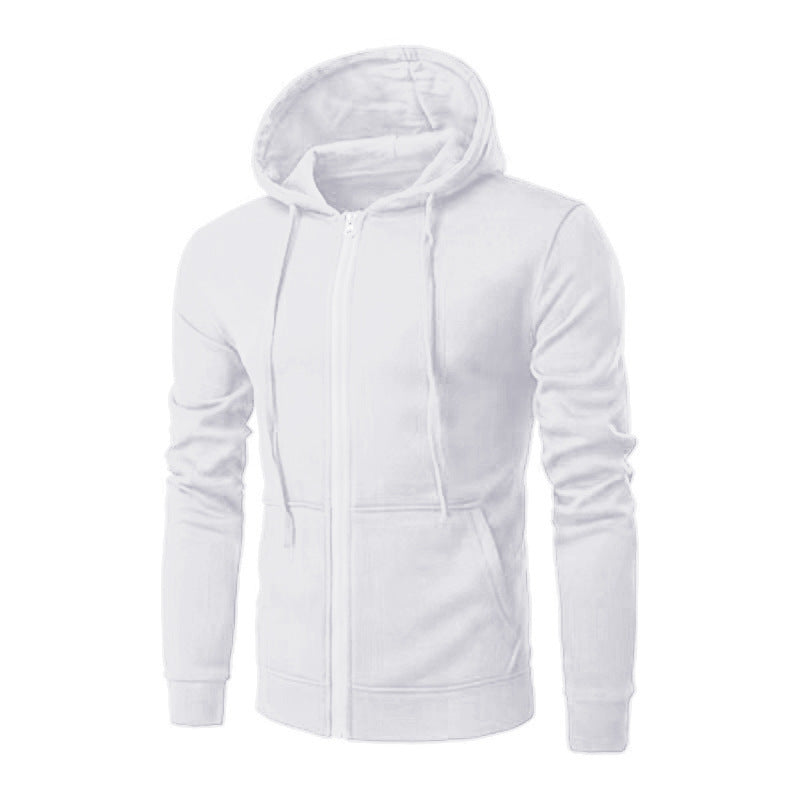 Men's slim-fit zip hoodie jacket with soft fleece lining and kangaroo pockets Hudson & Parker