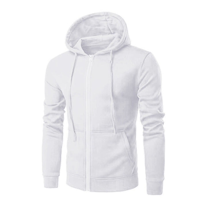 Men's slim-fit zip hoodie jacket with soft fleece lining and kangaroo pockets Hudson & Parker