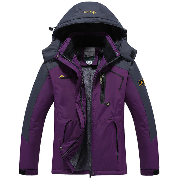 Men's Modular Thermal Outdoor Jacket with Teddy Fleece and Removable Hood Hudson & Parker