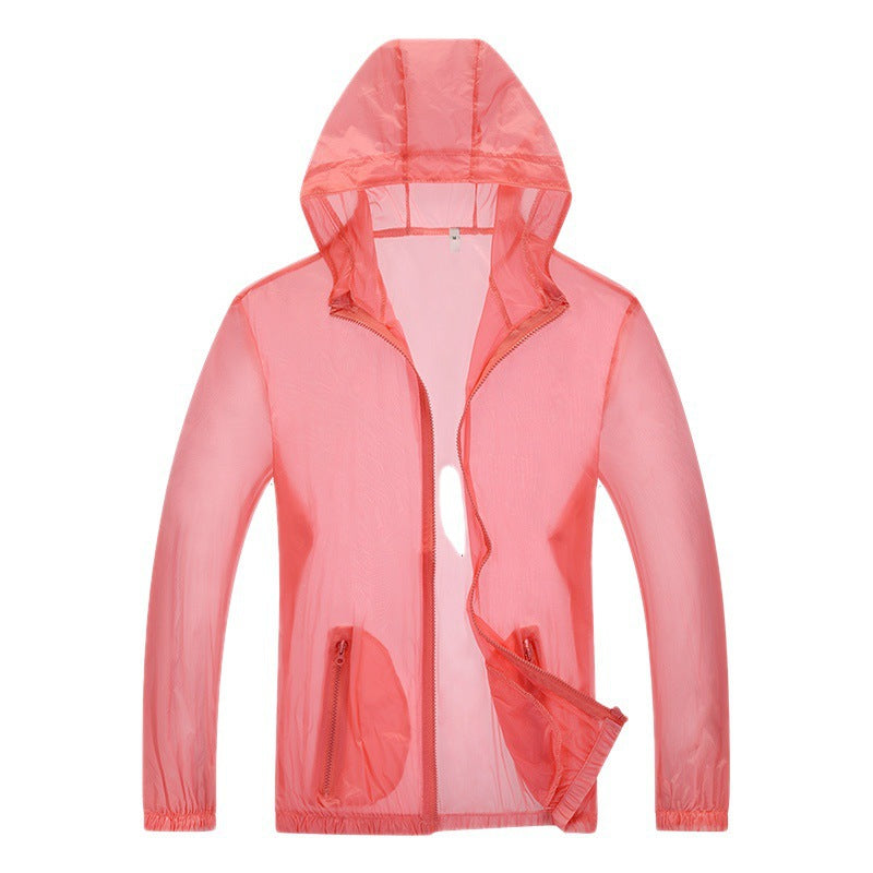 Men's ultralight rain jacket with adjustable hood area and reflective elements Hudson & Parker
