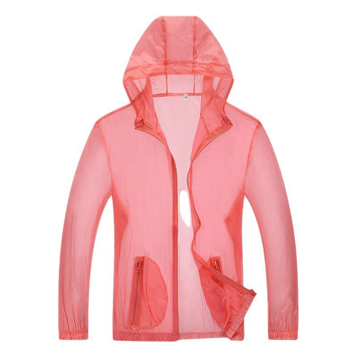 Men's ultralight rain jacket with adjustable hood area and reflective elements Hudson & Parker