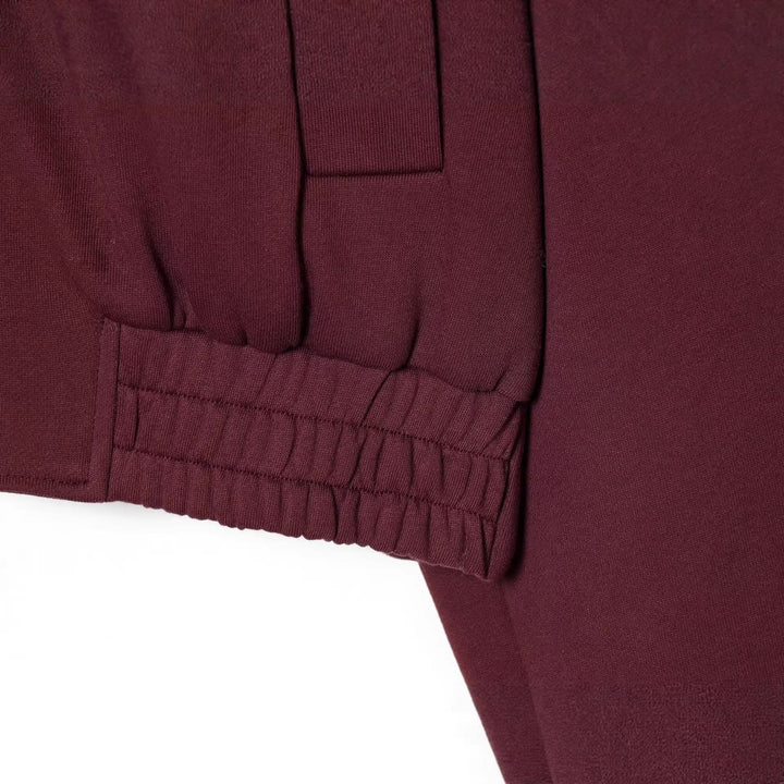 Women Cropped Sweat Bomber Jacket with High Stand-up Collar and Elastic Waistband Hudson & Parker