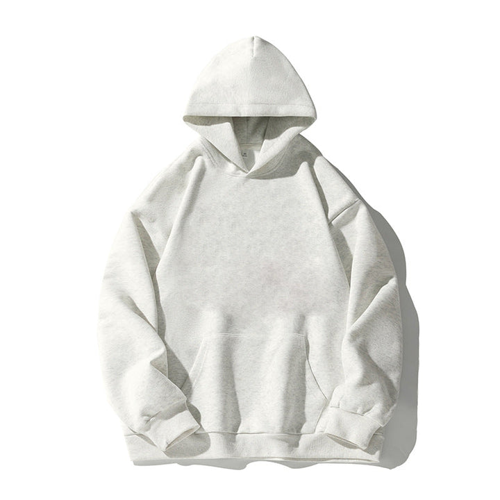 Unisex Boxy Hoodie with minimalist seam design, kangaroo pocket and extended back Hudson & Parker