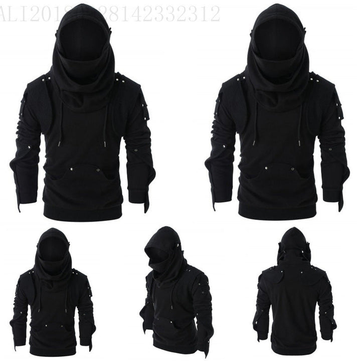 Men's Stylish Hoodie with Innovative Collar and Practical Pockets Hudson & Parker