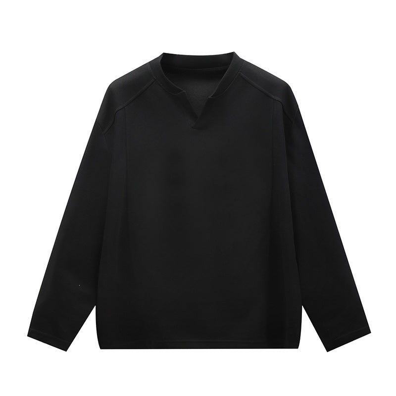 Unisex Oversize Round Neck Sweatshirt with Raglan Seams and Fine Texture Hudson & Parker