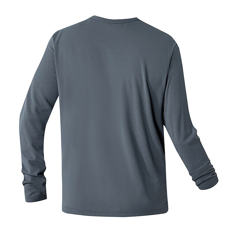 Unisex Oversize Long Sleeve Sweatshirt with Chest Zipper Pocket and Crew Neck Hudson & Parker