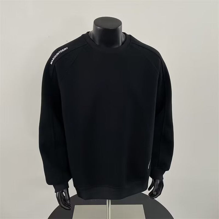 Men's Stylish Sweatshirt with Shoulder Patch Design Hudson & Parker