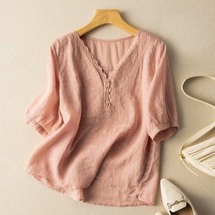 Luciana -Linen Blouse