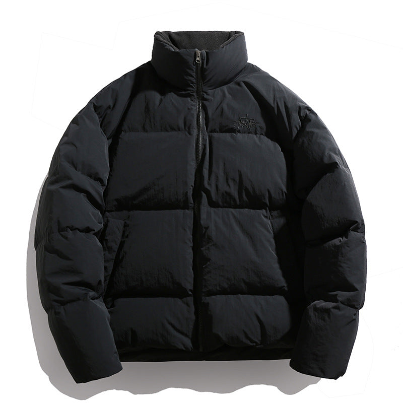 Unisex Short padded quilted jacket with high stand-up collar Hudson & Parker