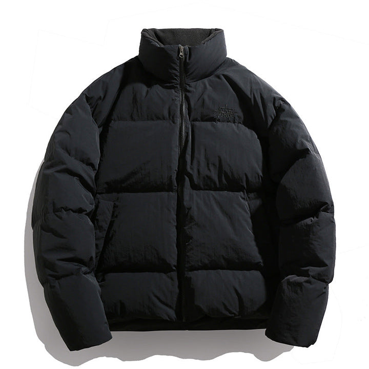 Unisex Short padded quilted jacket with high stand-up collar Hudson & Parker