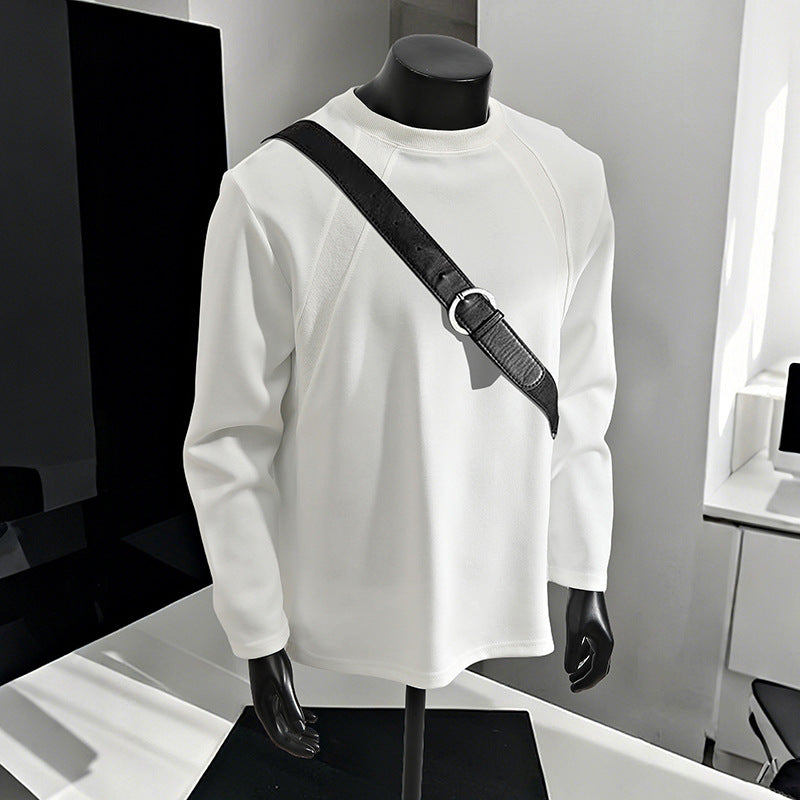 Men's Casual Raglan Sweatshirt with Crew Neck, Light Texture and Relaxed Fit Hudson & Parker