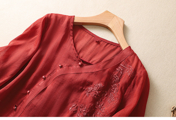 Stella- Asymmetrical Button Tunic