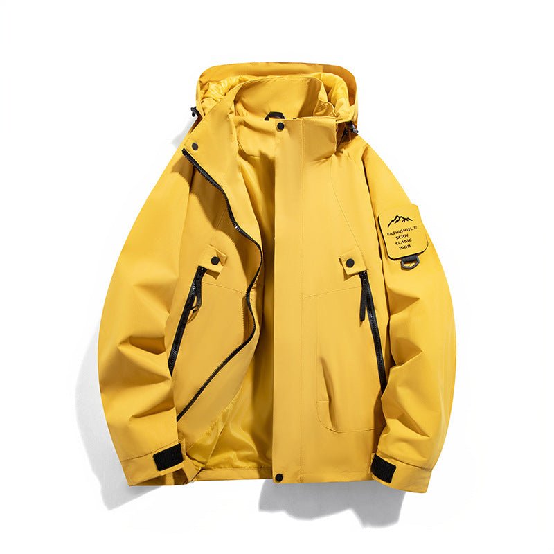 Men's wind and waterproof functional parka with zippered pockets and adjustable hood Hudson & Parker