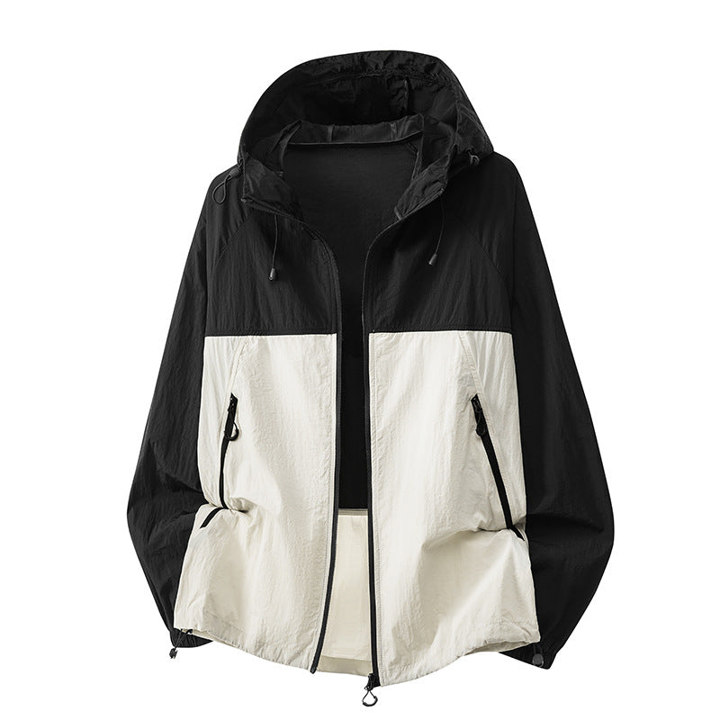 Men's Technical Hooded Jacket with Zipper Hudson & Parker