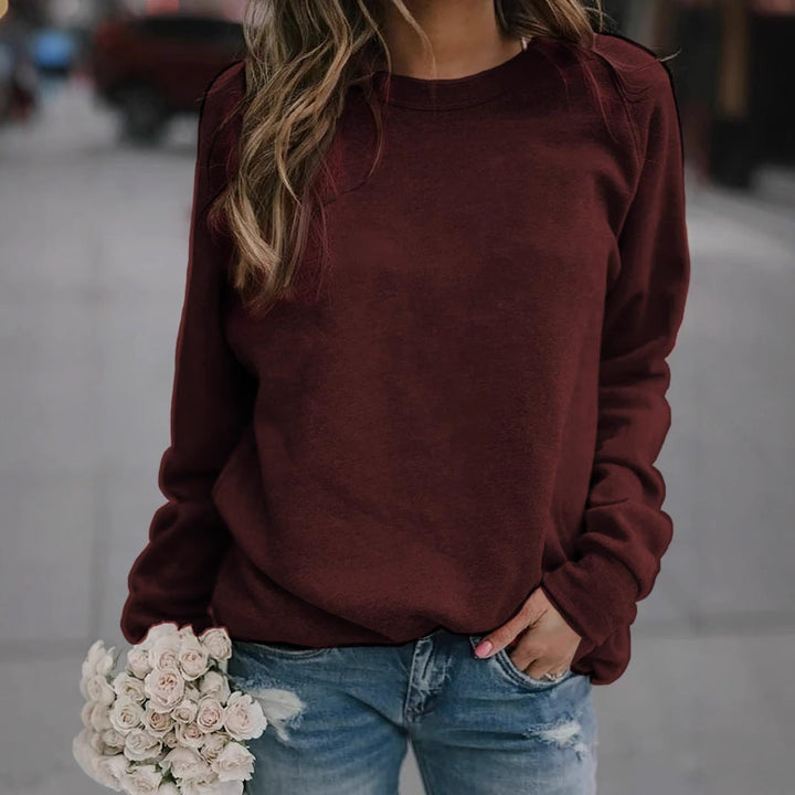 Women's Casual Oversized Sweatshirt with Crew Neck and Raglan Sleeves Hudson & Parker