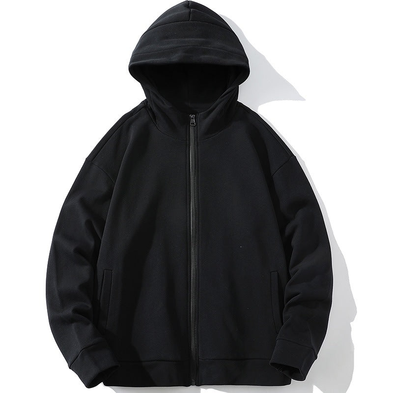 Unisex Oversize Hooded Zip Jacket made of soft fleece with a full zipper and side pockets Hudson & Parker