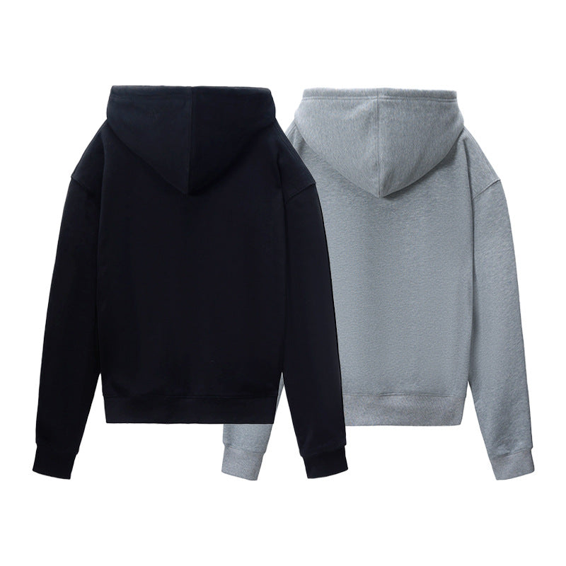 Unisex hoodie jacket with full zip, relaxed oversized fit and kangaroo pocket Hudson & Parker