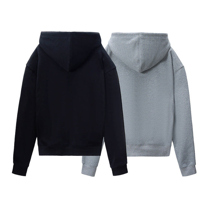 Unisex hoodie jacket with full zip, relaxed oversized fit and kangaroo pocket Hudson & Parker