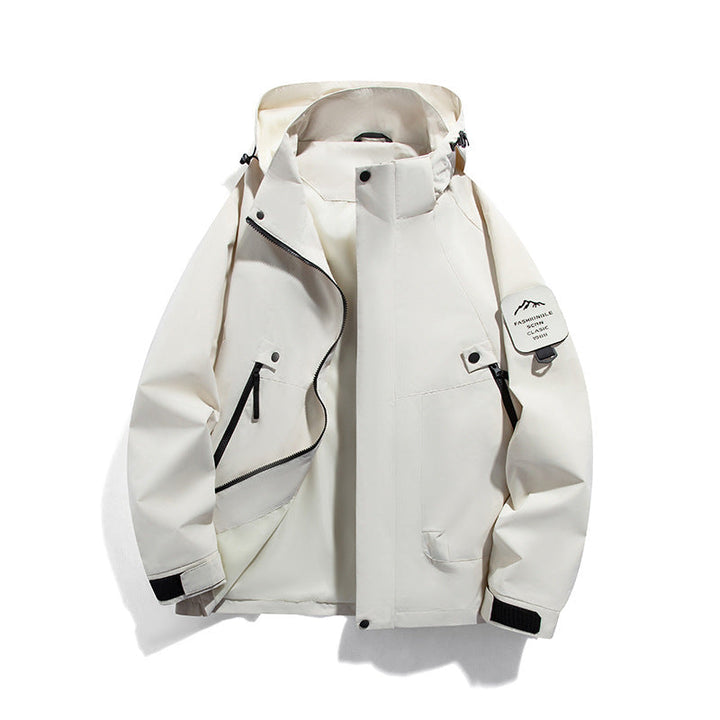 Men's wind and waterproof functional parka with zippered pockets and adjustable hood Hudson & Parker