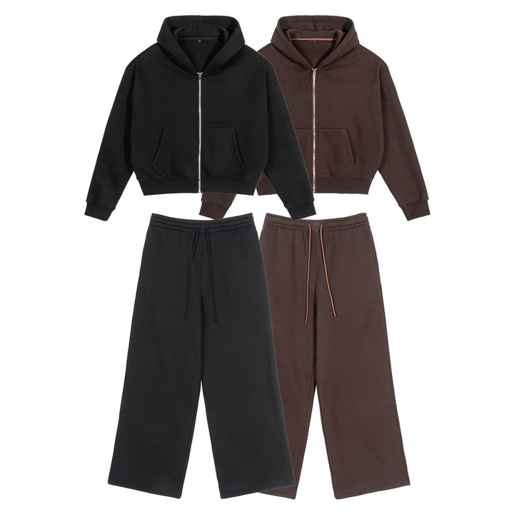 Unisex Hooded Sweat Jacket with Full Zip and Kangaroo Pocket Hudson & Parker