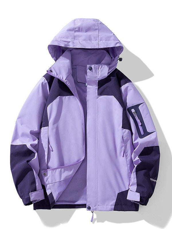 Men's Technical Outdoor Softshell Jacket with Hood, Arm Pocket and Mesh Lining Hudson & Parker